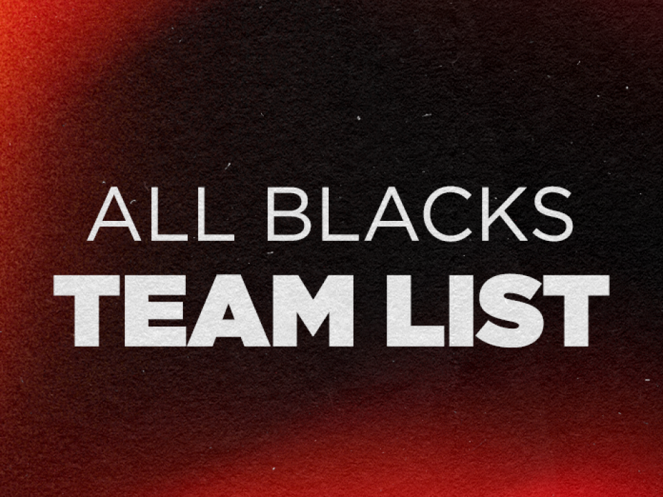 All Blacks team named to play Fiji in San Diego