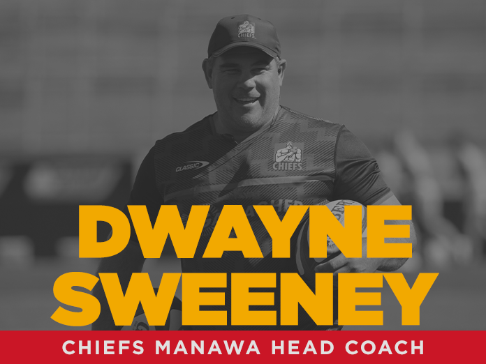 Chiefs, Māori All Black Dwayne Sweeney appointed head coach of Chiefs Manawa