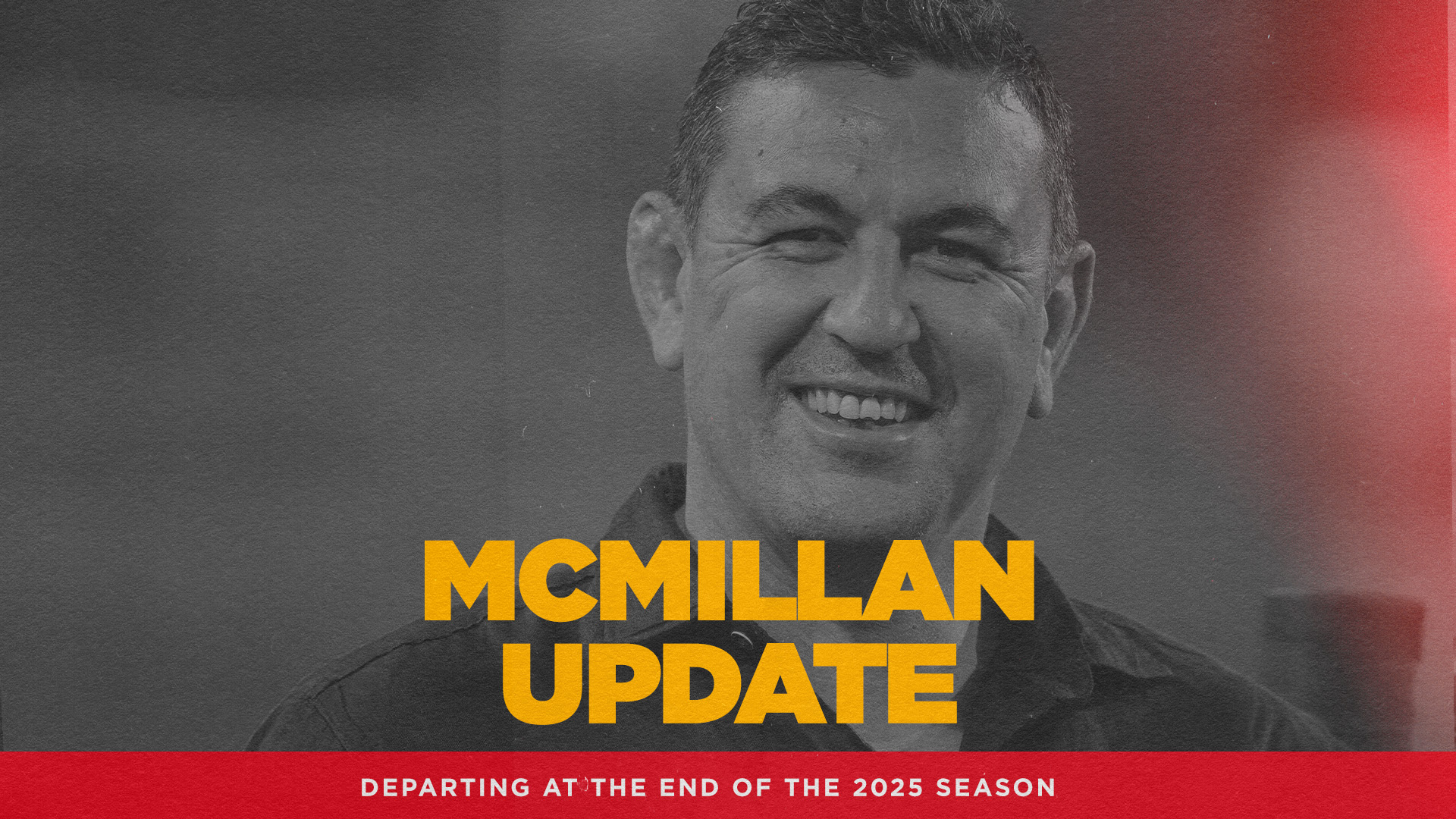 McMillan to depart at season’s end 