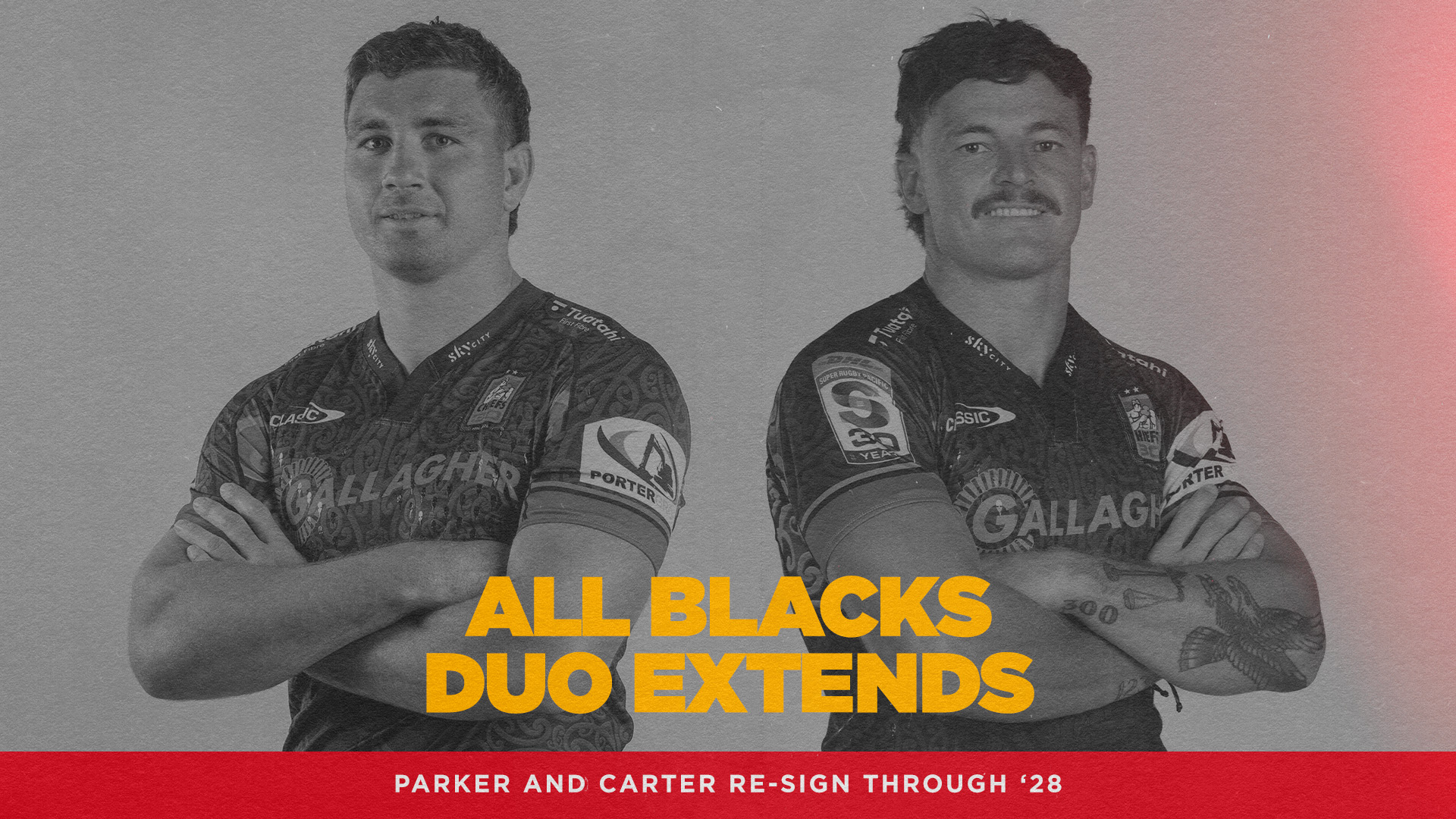 Parker and Carter re-sign with Gallagher Chiefs