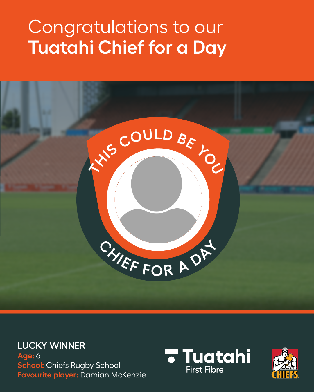 Tuatahi Chief for a Day