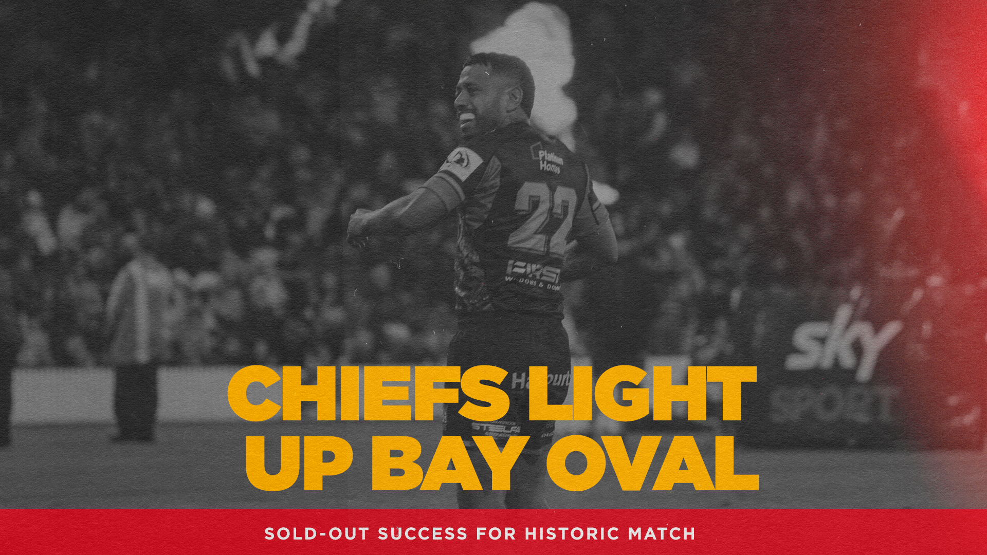 Sold-Out Success as Gallagher Chiefs Light Up Bay Oval in Historic Match
